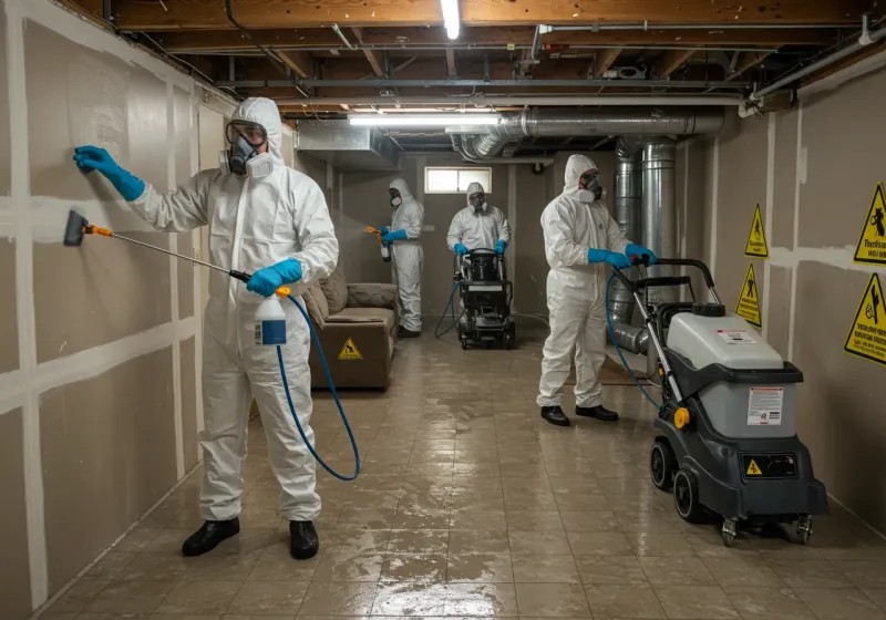 Basement Moisture Removal and Structural Drying process in Scott County, IN